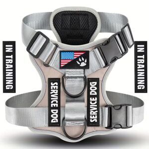 NIB-MED Reflective Dog Service Harness Adjustable Soft Pet Vest-Harness